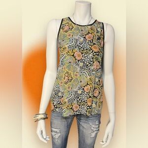 Floral Sleeveless Top - Multicolor